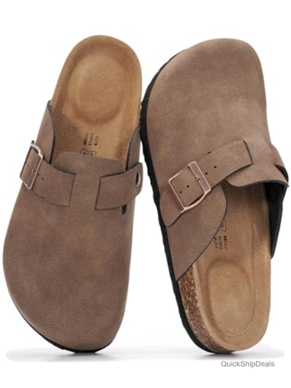 Genuine Leather Clogs for Women Slip-On Mules Comfort Arch Support